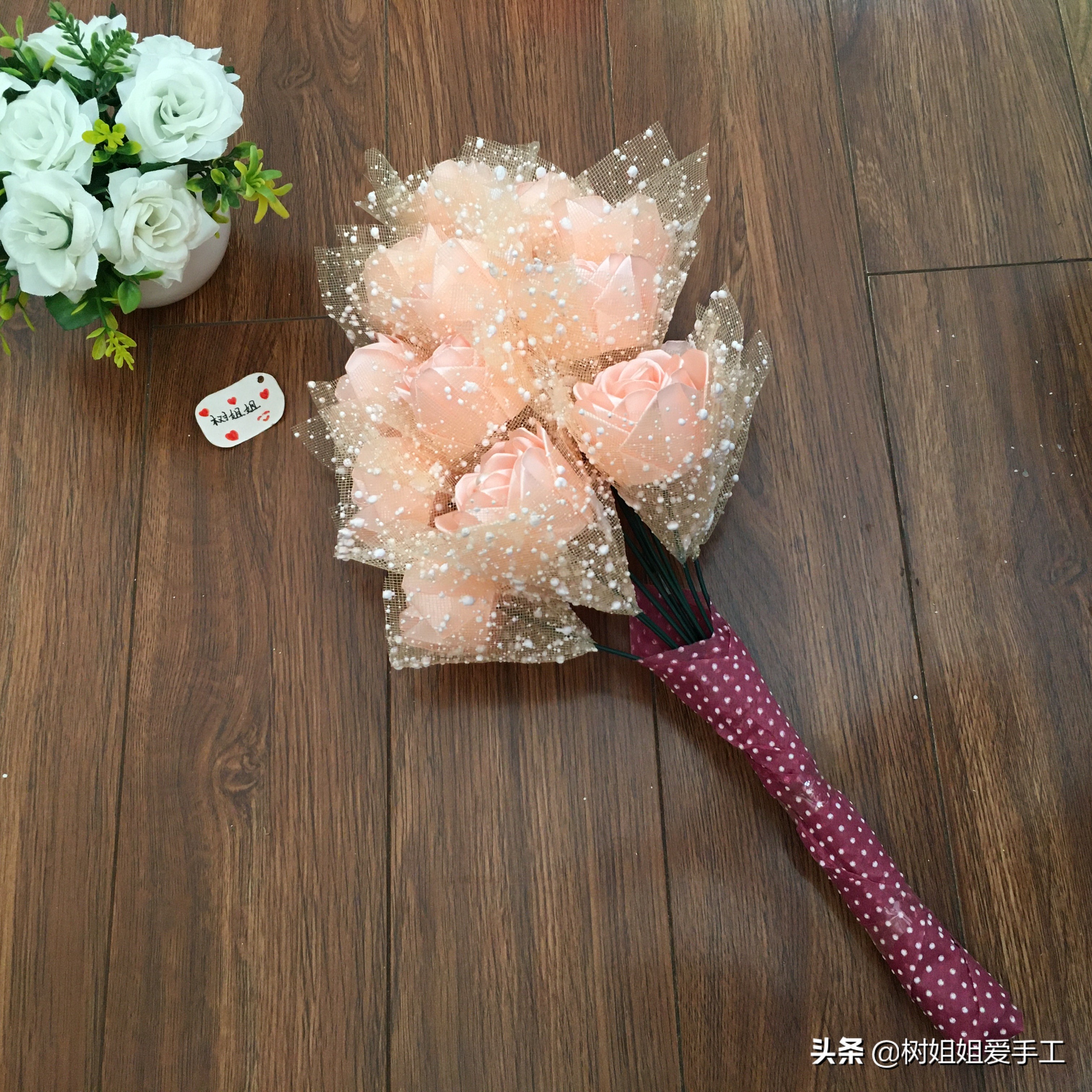 玫瑰花花束包装方法,花束包装玫瑰花