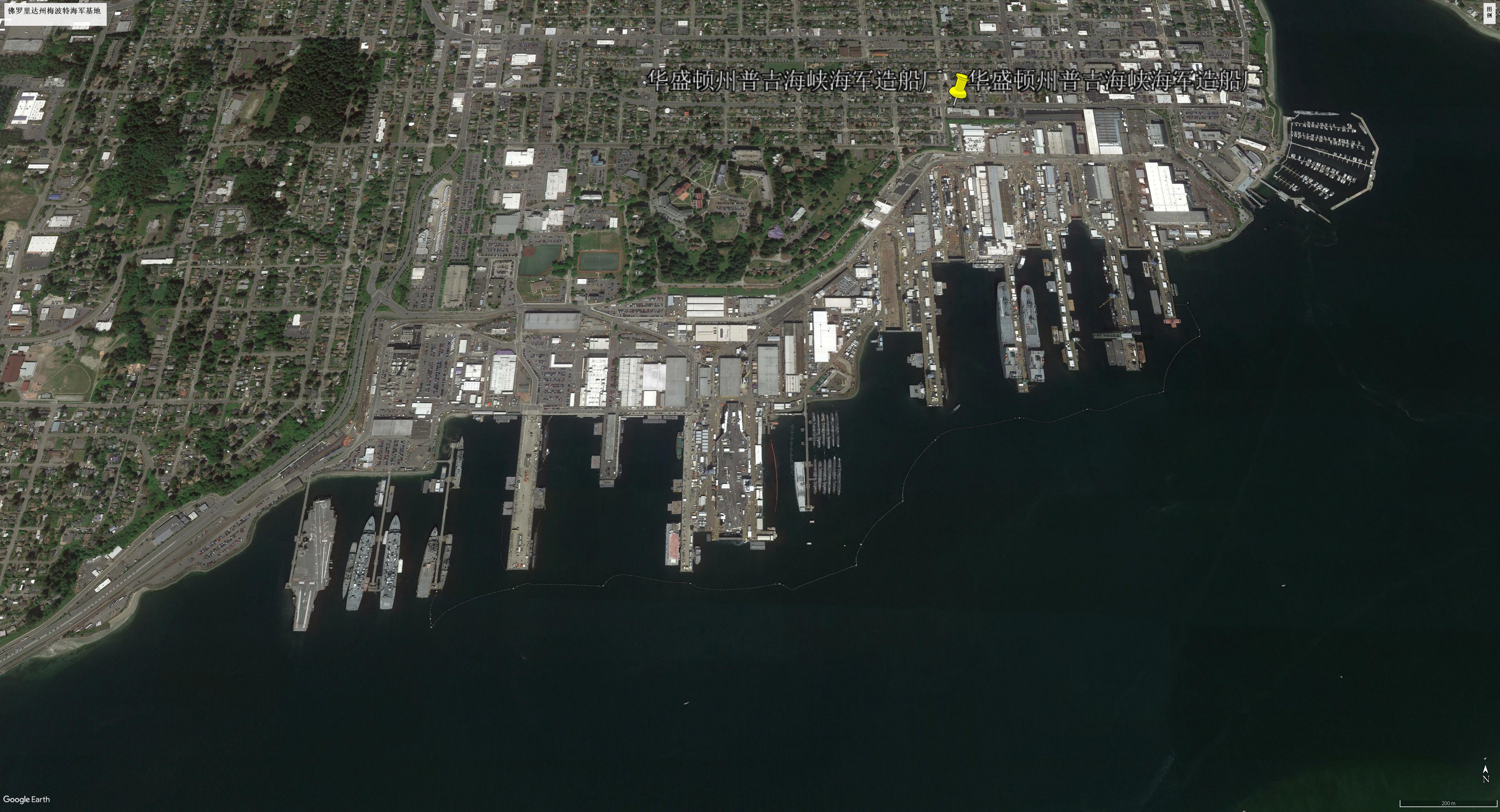 卫星地图观看美军海外军事基地,美军军事基地真实影像