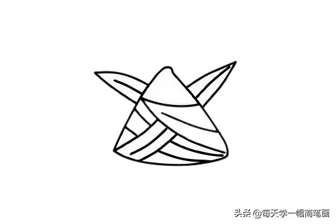 幼儿端午节粽子简笔画图片,端午节粽子怎么画可爱简笔画