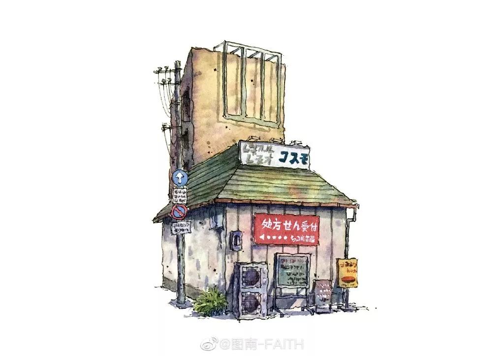 水彩画建筑入门零基础初学,水彩大师的建筑风景作品