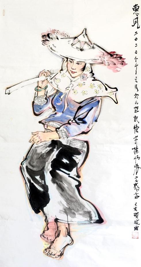 黄环球正在直播,黄环球国画作品