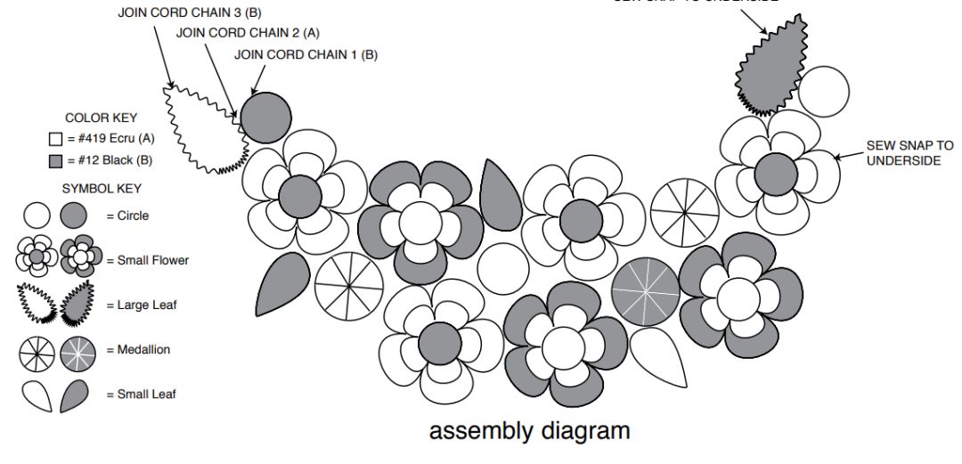 钩针耳环教程图解,钩针编织耳环图解