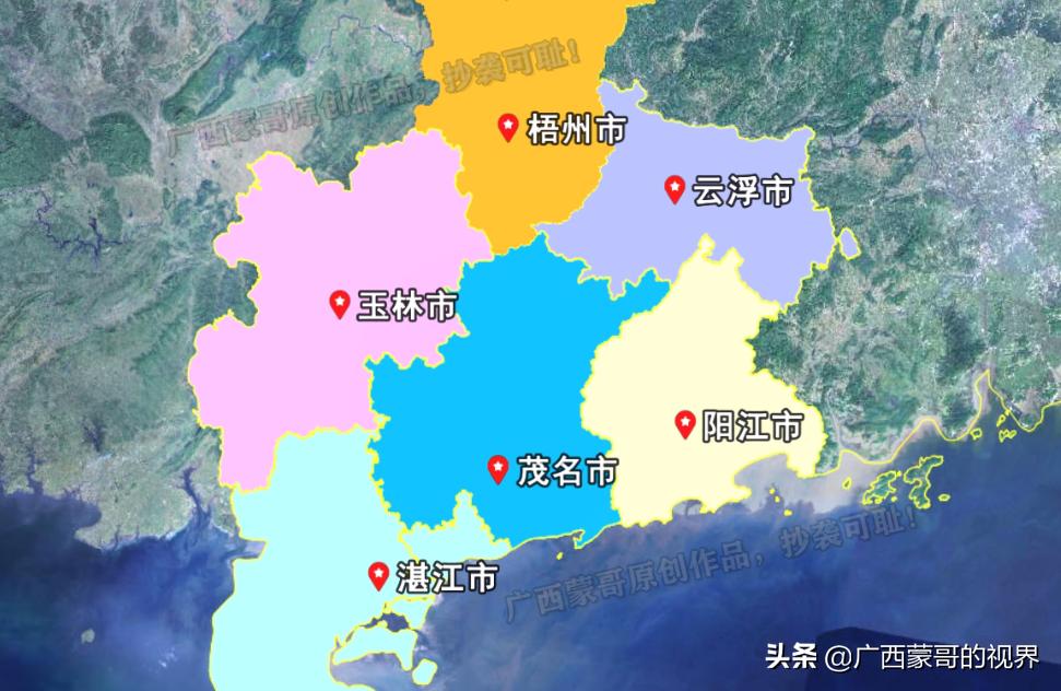 广东茂名高州卫星地图,广东茂名地图分析