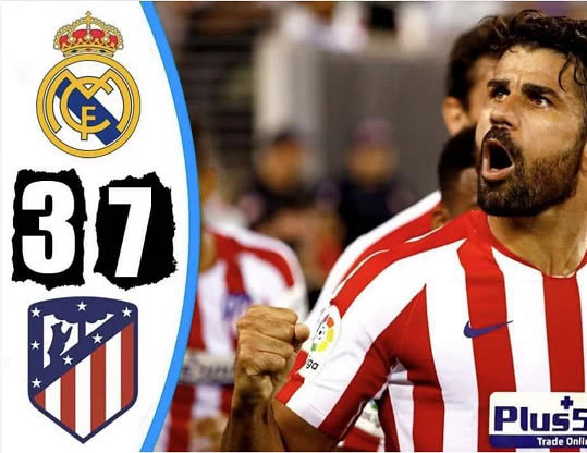 马德里德比首发阵容4-3,热身赛巴萨胜皇马