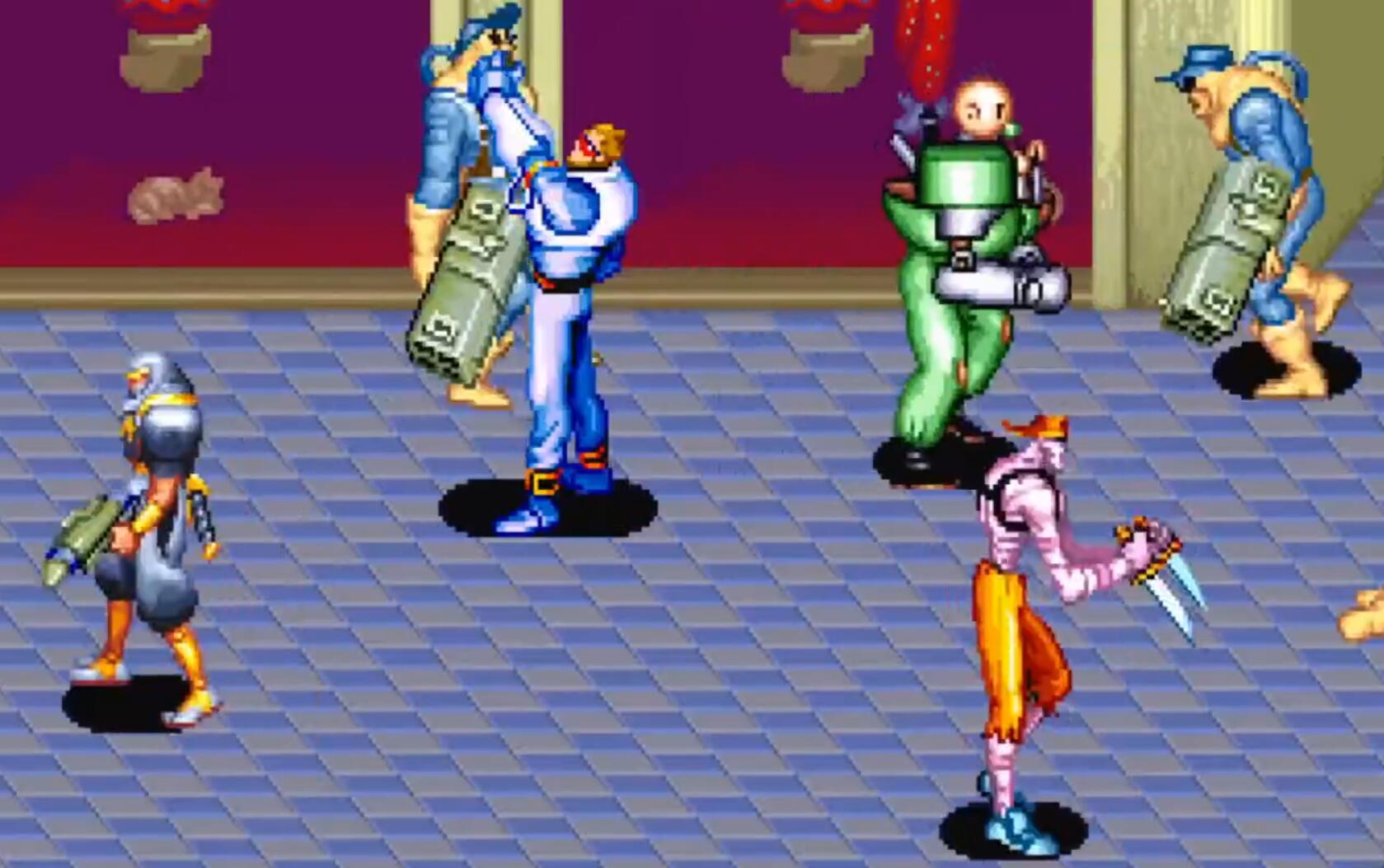 怀旧经典街机《名将》:打击改造人犯罪集团,四兄弟拯救银河系