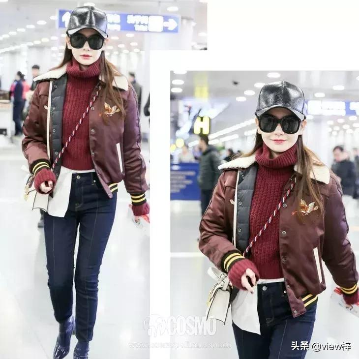 刘雯同款羊毛衫穿搭,初恋风的毛衣