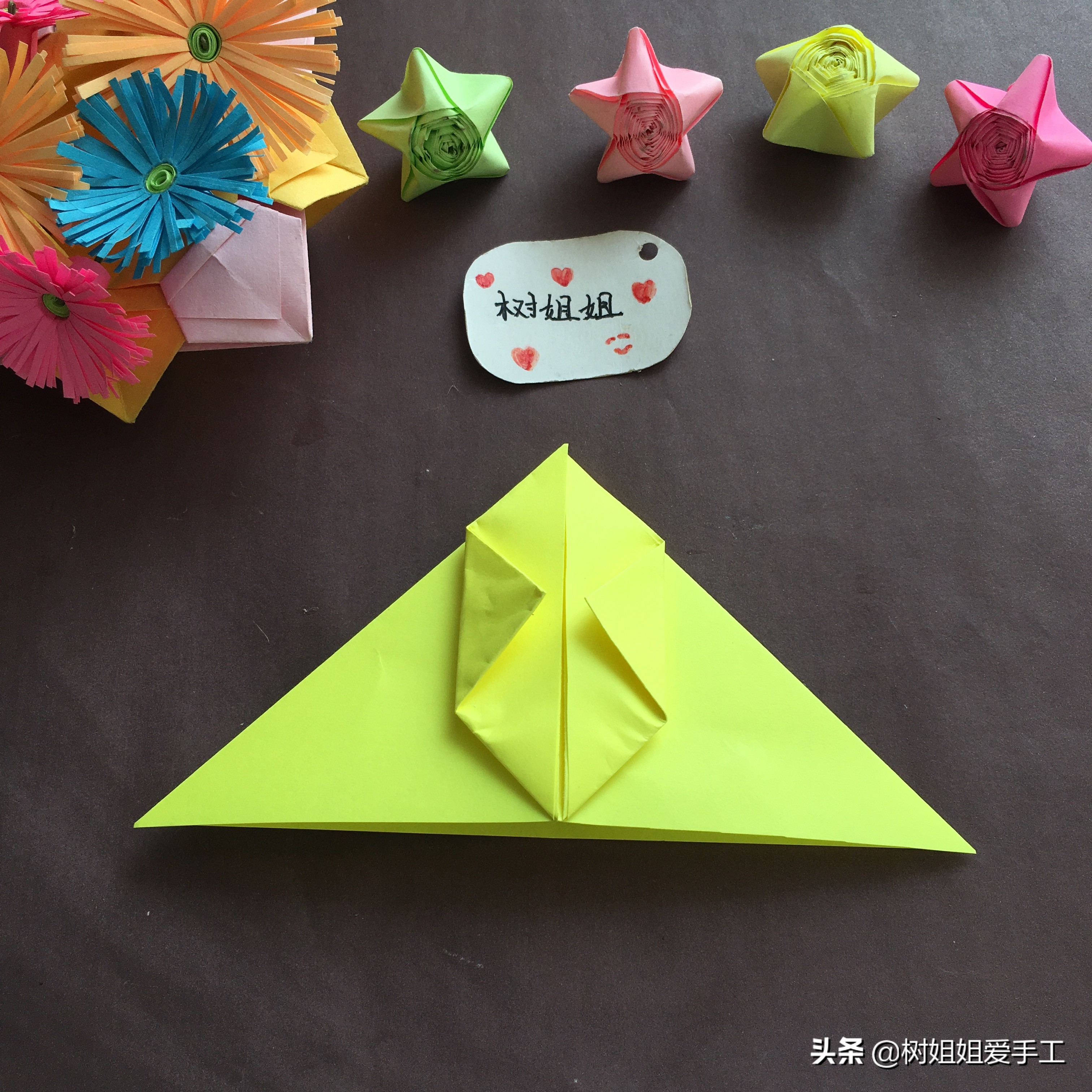 儿童吹气式手提灯笼折纸视频,折纸灯笼解压玩具