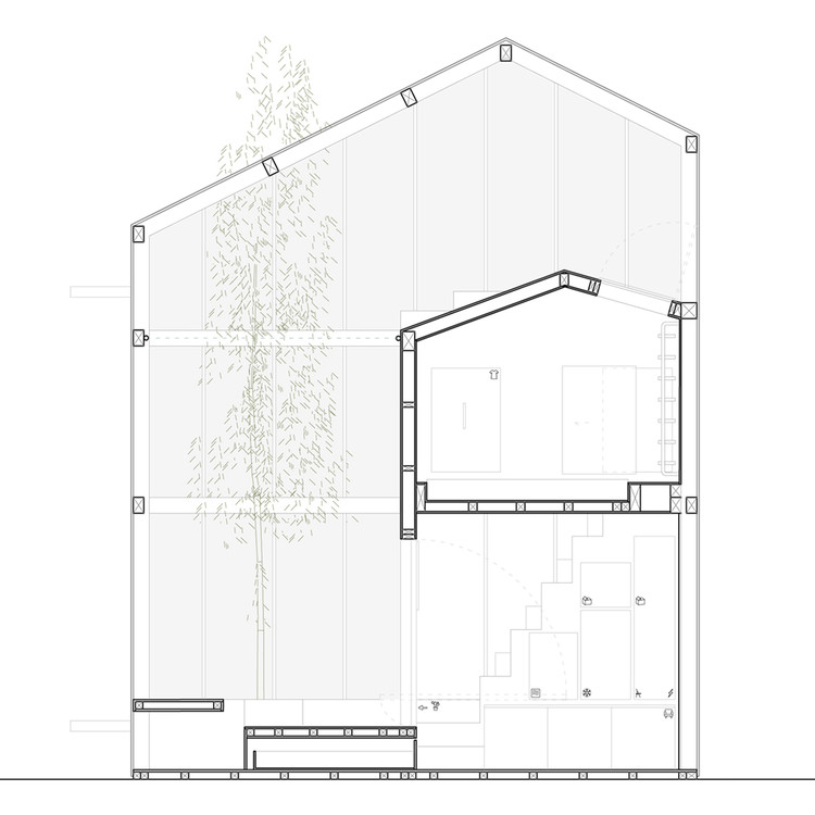 面面俱到的透明木楼,马德里庭院中央的艺术家城市住宅装置