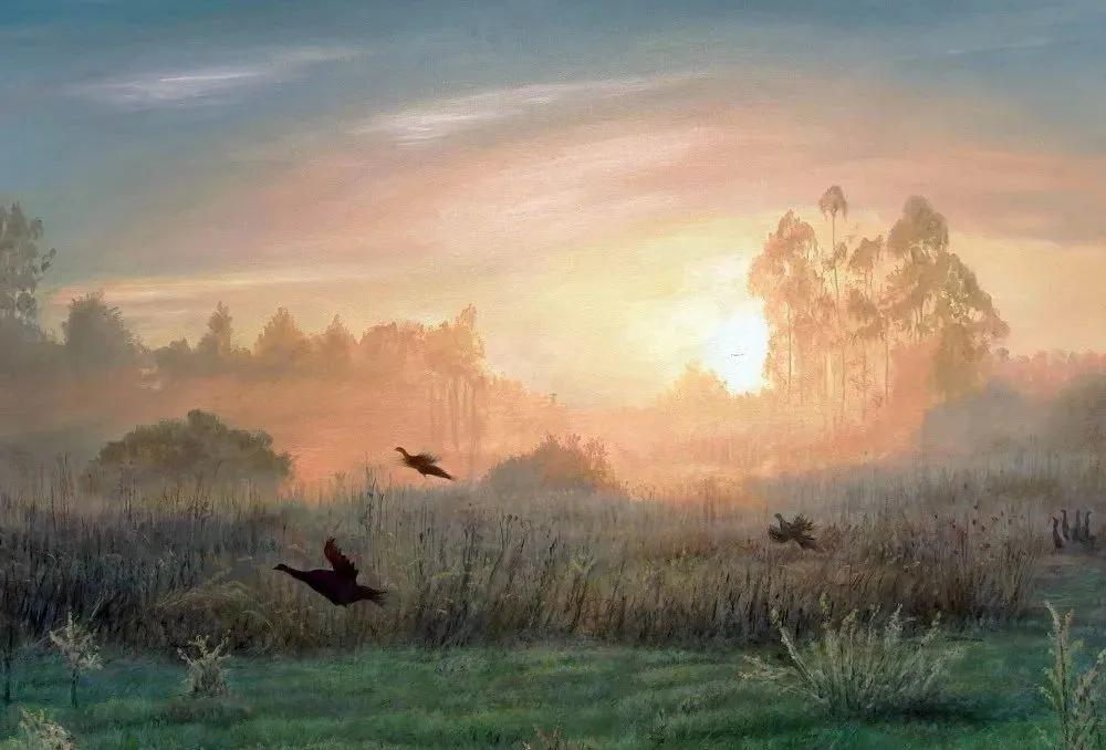 世界著名大师花卉油画,油画漂亮风景画