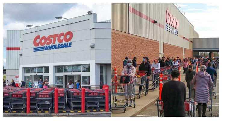 加拿大costco口罩,costco排队买口罩