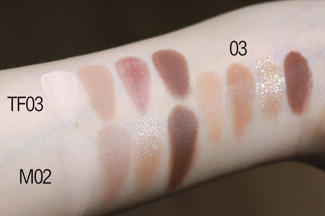 tf眼影04和03眼影哪个款适合黄皮,tf眼影03和限量落樱区别