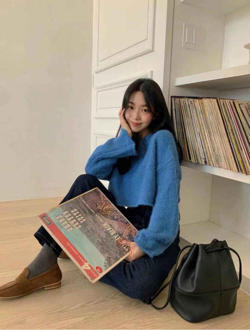 冬季女生韩系风穿搭技巧,韩系穿搭男友风冬季穿搭