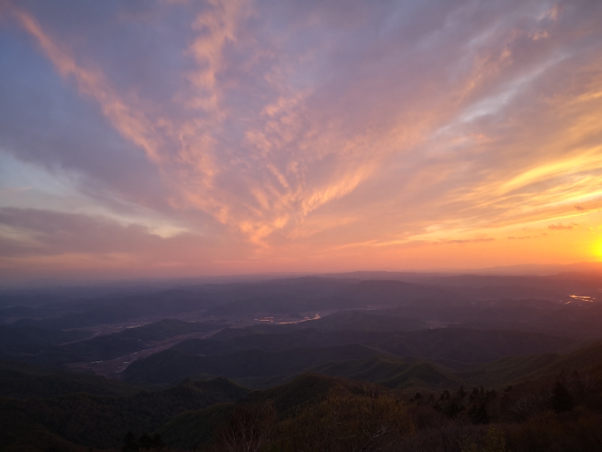新宾岗山日出,新宾岗山的雪景