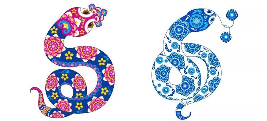 小朋友画线描画小花蛇,儿童画创意蛇