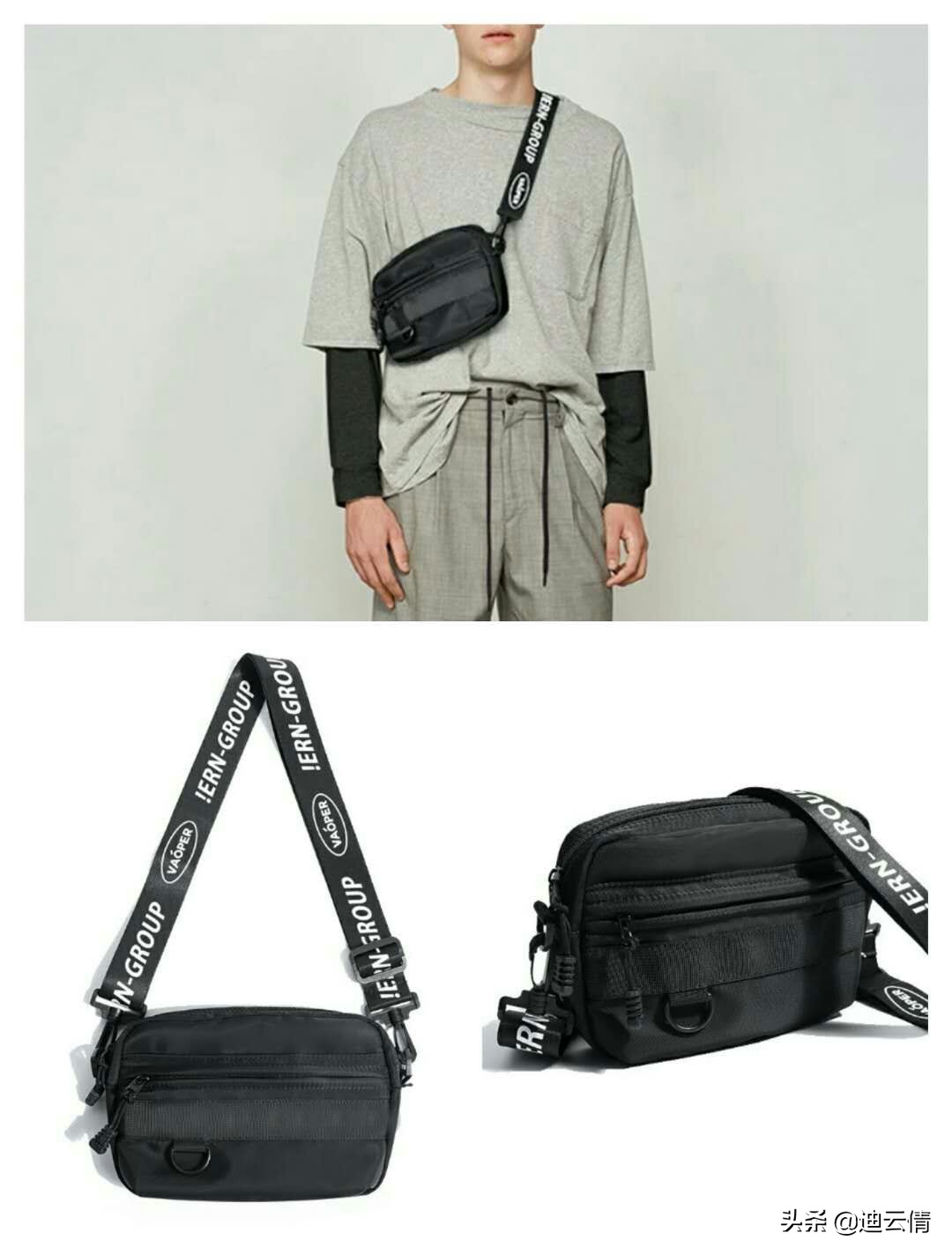 背包推荐潮牌小众ins风斜挎,背包ins高级轻奢