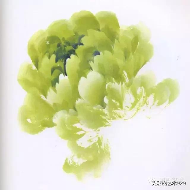 写意牡丹花篮画集锦,画写意牡丹叶子诀窍