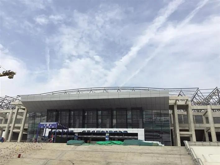榆林职业技术学院体育馆鸟瞰图,榆林职业技术学院开幕式