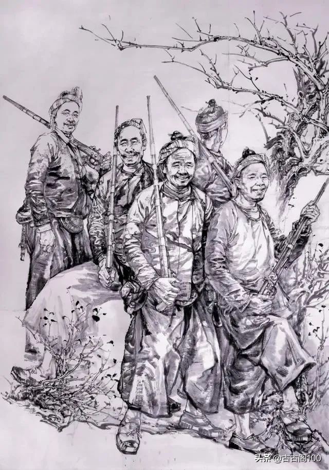 意笔人物高手蒋雪平