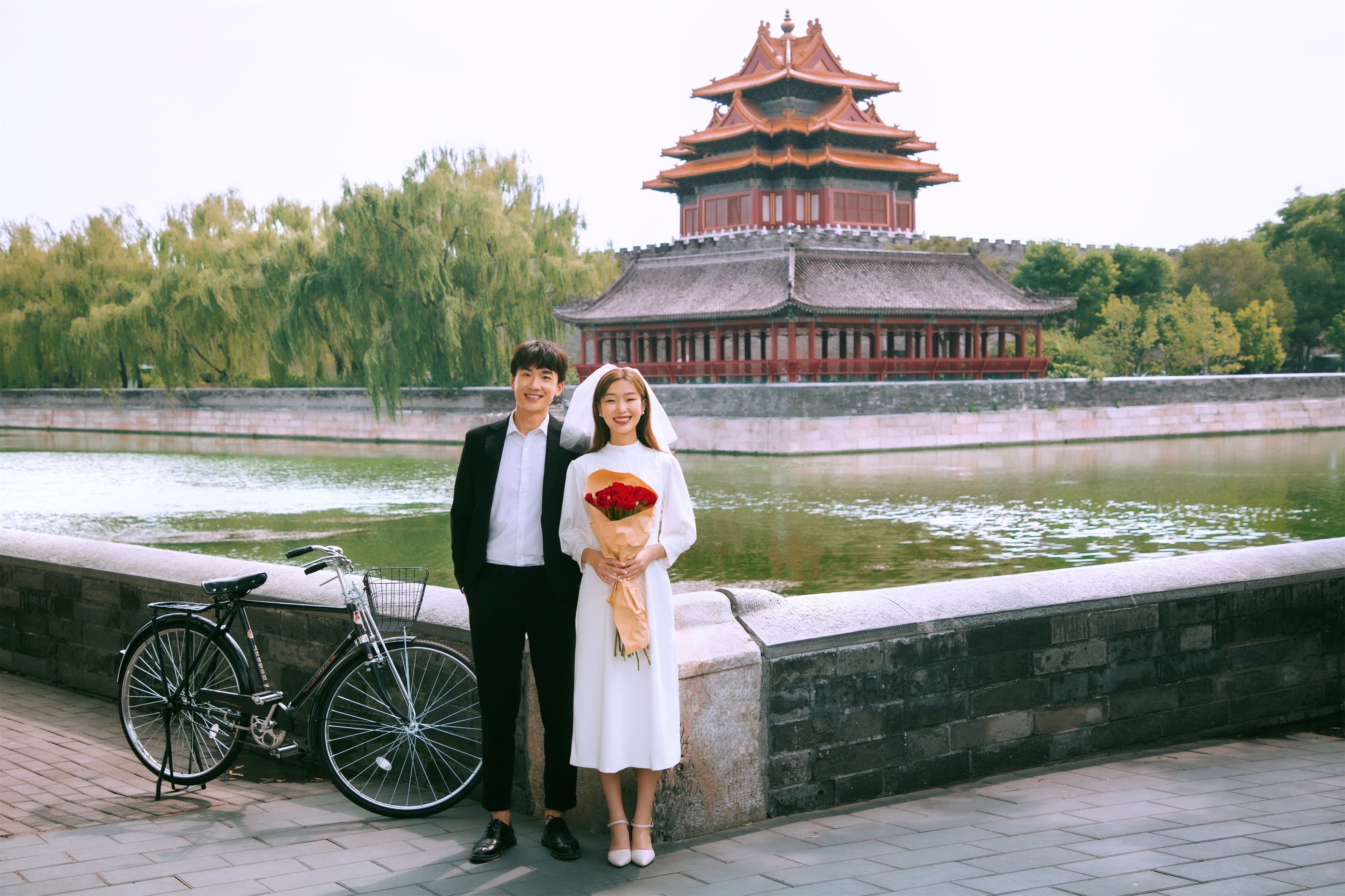 北京婚纱照怀旧,北京婚纱照外景有古典特色