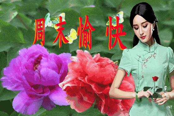 周末愉快创意动态祝福图片,最美周末问候动态图片大全