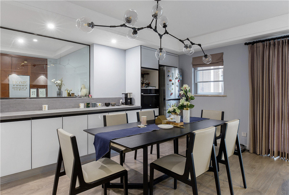 盛秦西苑93平一室一厅装修设计,盛秦西苑效果图