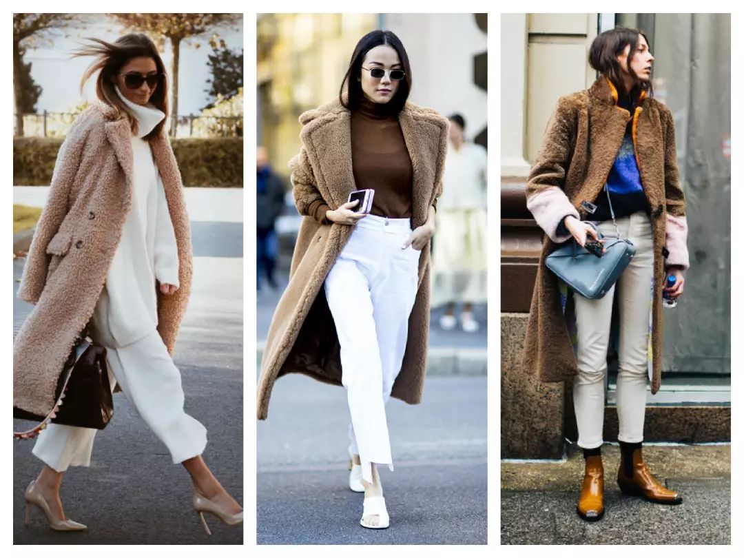 一条白裤子,搭配所有大衣!时髦精必备,给你整个冬天的高级感