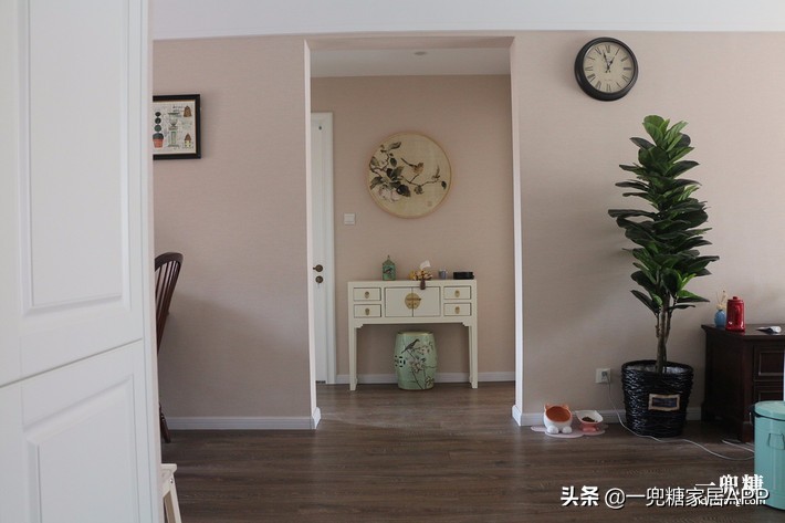 美式玄关背景墙,美式复古风格入户玄关迎门墙