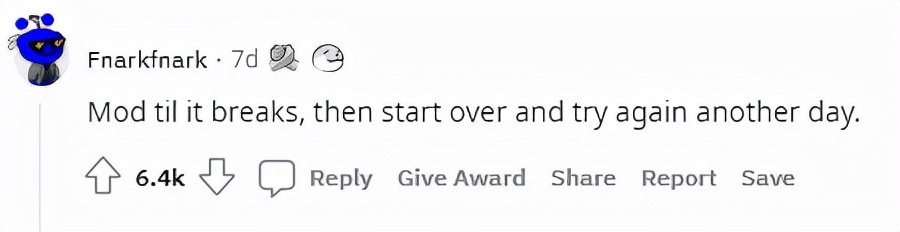 “涩涩的Mod装一天，玩游戏只花两分钟”