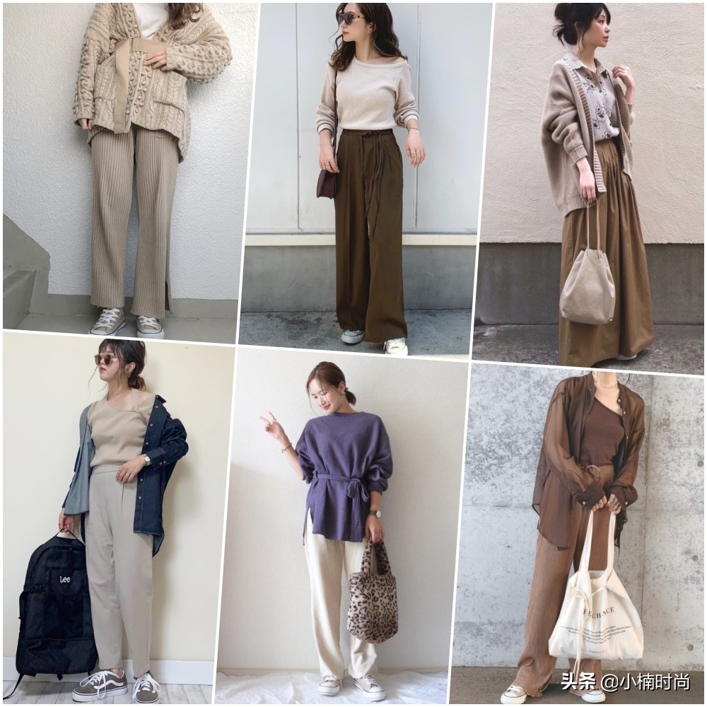 颜值超高的帆布鞋穿搭,帆布鞋匡威奶茶色冬季