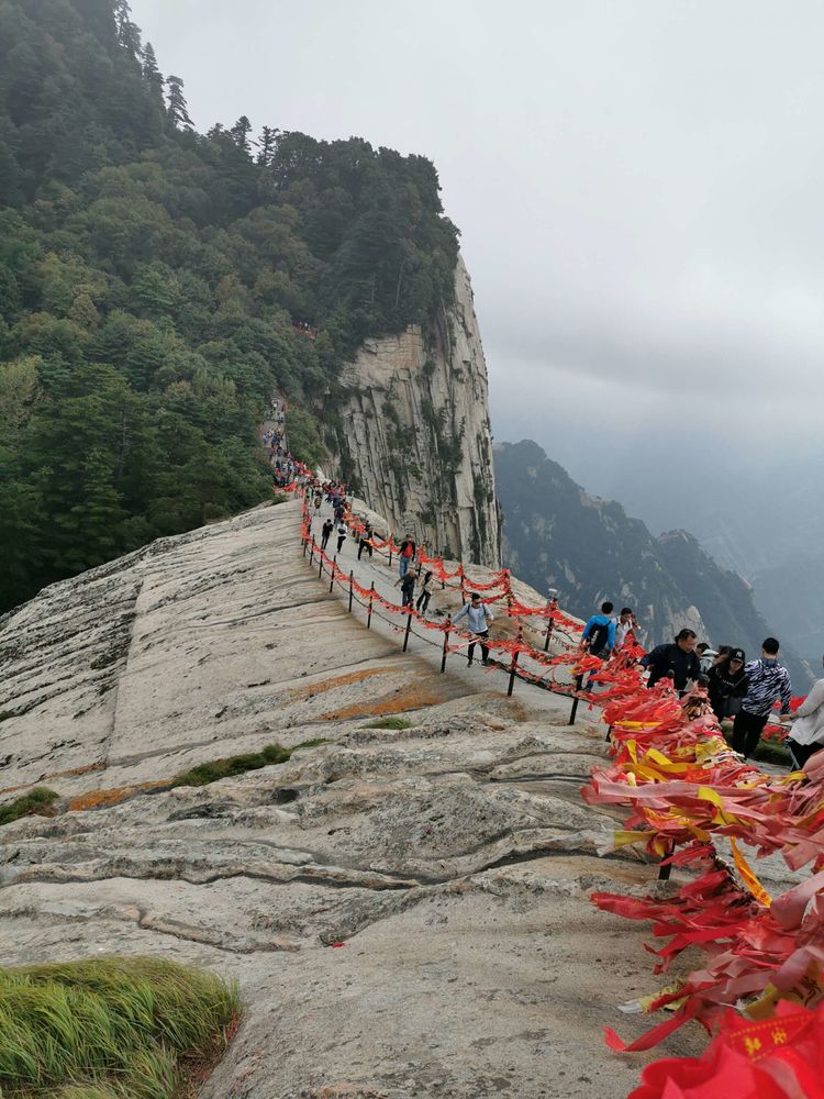 长空栈道登华山,惊心动魄登华山