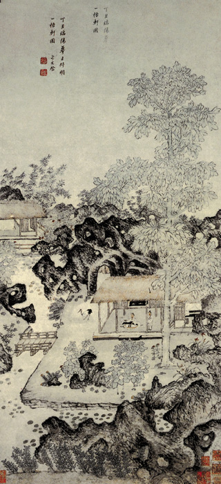 明代吕纪山水画作品高清大图赏析,明代周用山水画作品高清大图赏析