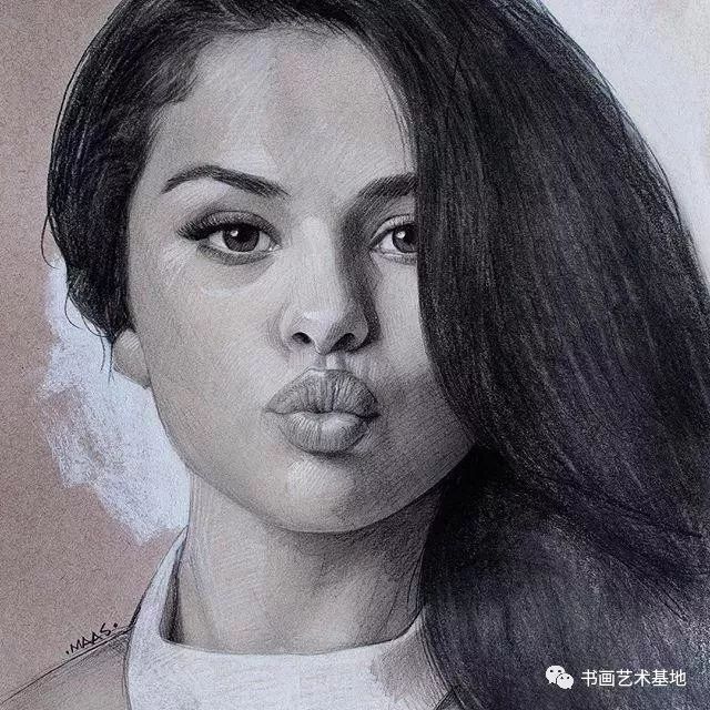 素描人像欧美明星,国外素描逼真的明星肖像