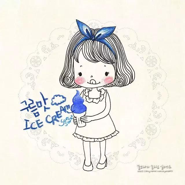 彩铅画古风人物简笔画,彩铅荷花简笔画几分钟就能学会