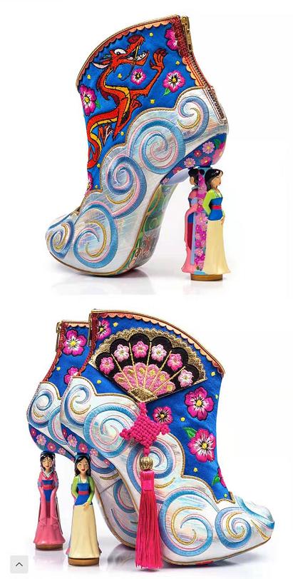 迪士尼高跟鞋花木兰,迪士尼公主专属穿的高跟鞋