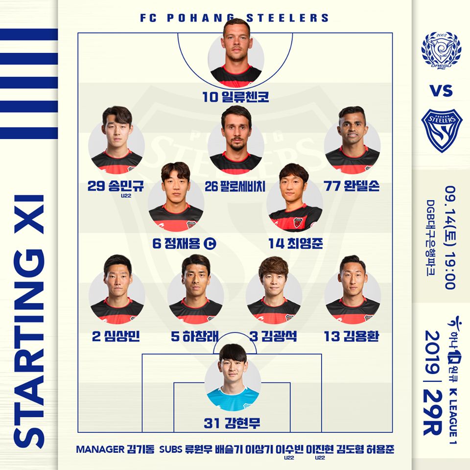 2018韩国k1联赛季后赛,2019韩国k1联赛综述第二十九轮