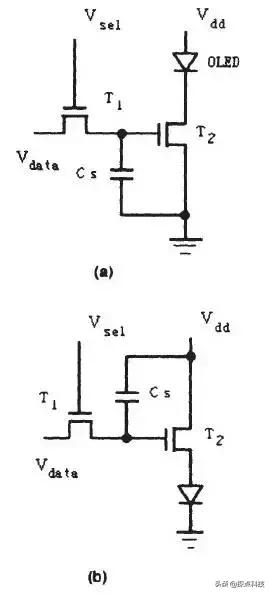 OLED显示屏，行驱动电路设计，单片机AT89C51与和显示屏的硬件接线