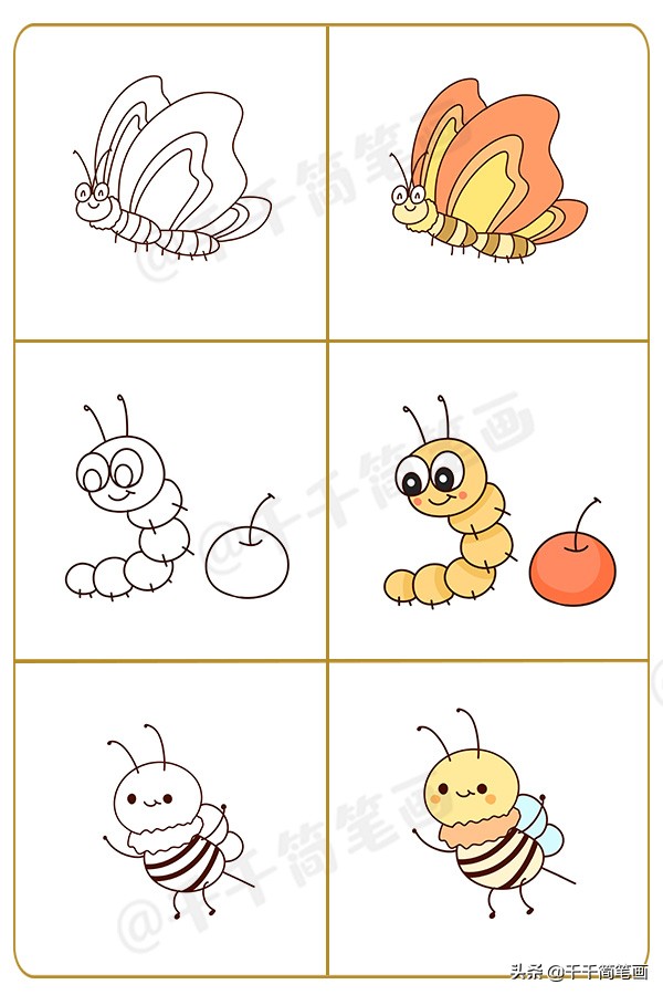 100种动物画画大全,可打印幼儿动物涂色画