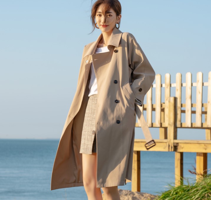 淘宝风衣店铺推荐高质量女,淘宝女中长风衣