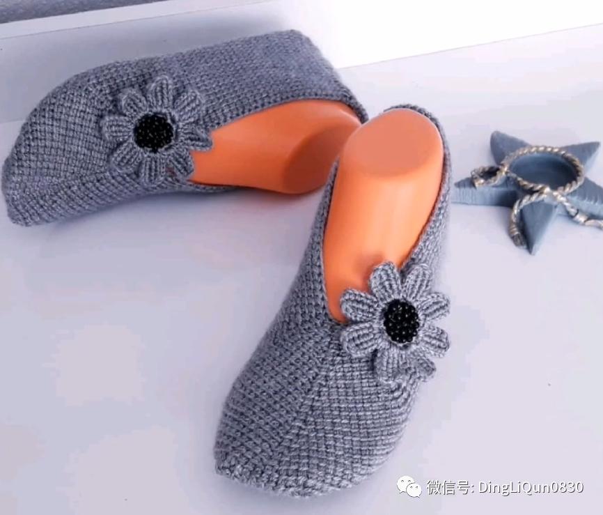 波西米亚风手工编织鞋子,针织作品50款