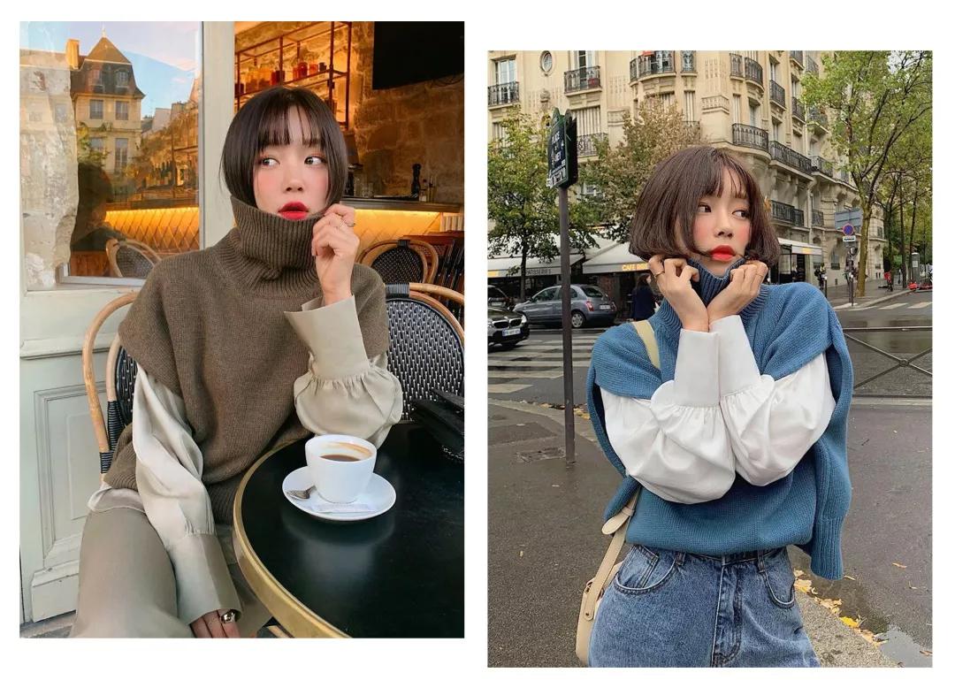 冬天里面穿毛衣外面搭配衬衫,冬天白领男士衬衫毛衣