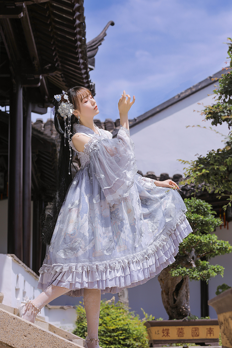 宫廷小红帽lolita测评,九歌南国暮蝶lolita开箱