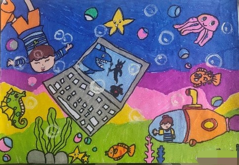 暑假安全主题绘画图片大全,安全教育主题画作品三年级可打印