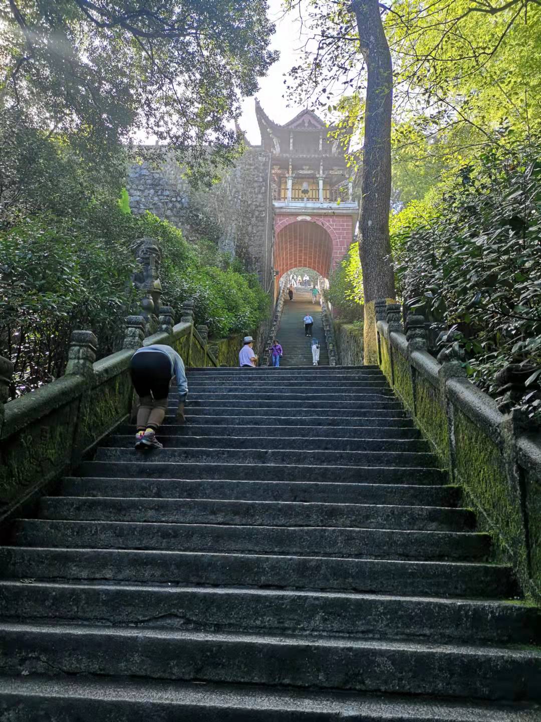 在九华山摔了一跤,在九华山摔倒