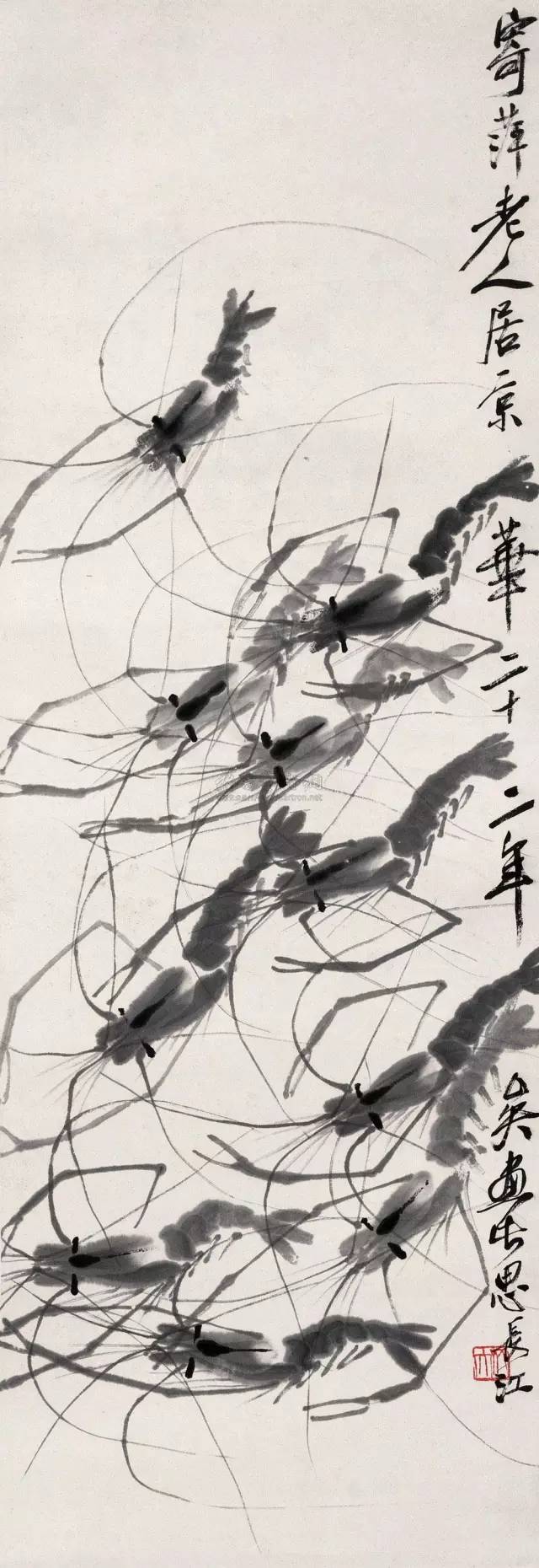 齐白石的虾徐悲鸿的马歇后语,齐白石画虾徐悲鸿画马还有谁