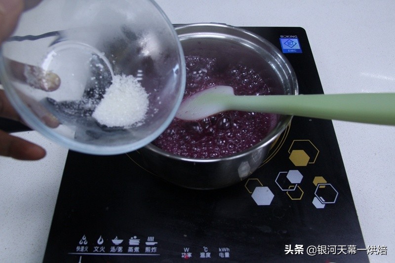 自制面包夹心无糖蓝莓果酱的做法,蓝莓吐司蛋糕空气炸锅做法