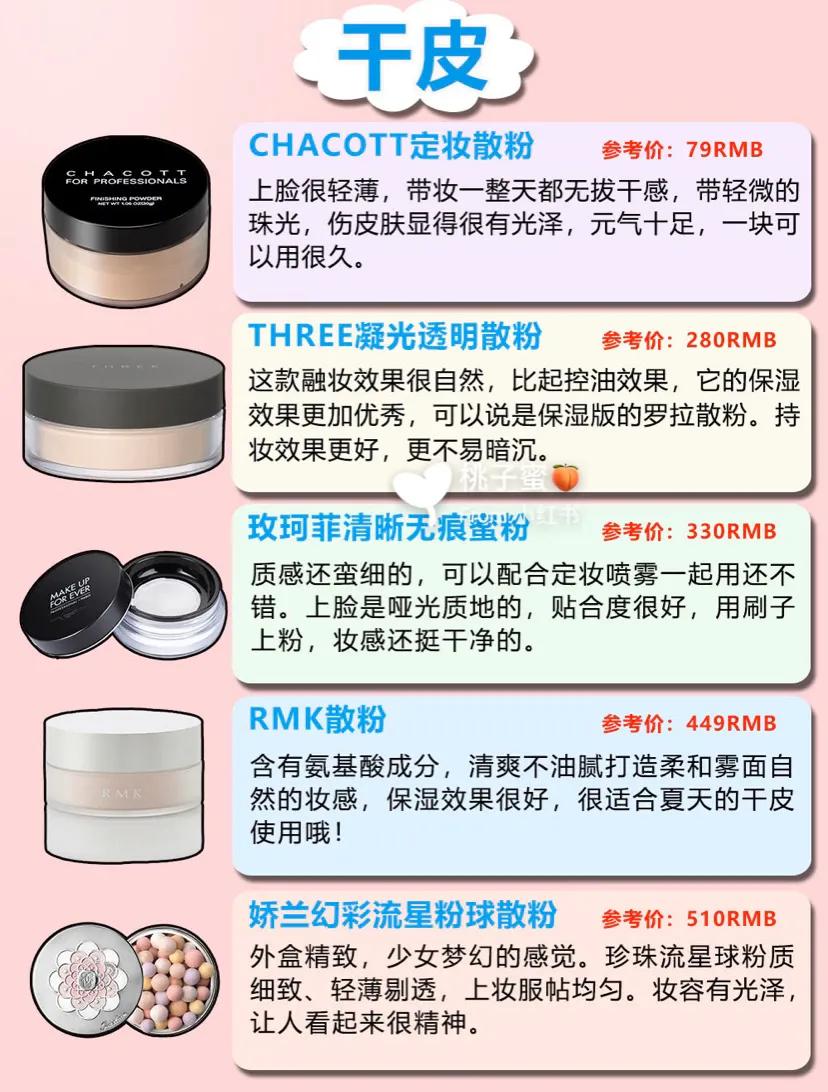 油皮敏感肌用什么散粉,散粉油皮敏感肌不卡粉