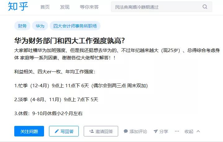 华为财经offer难度,华为财务和四大审计对比