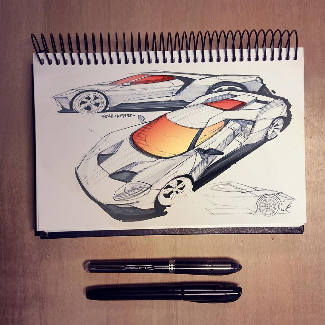 手绘酷炫汽车,从零开始汽车手绘