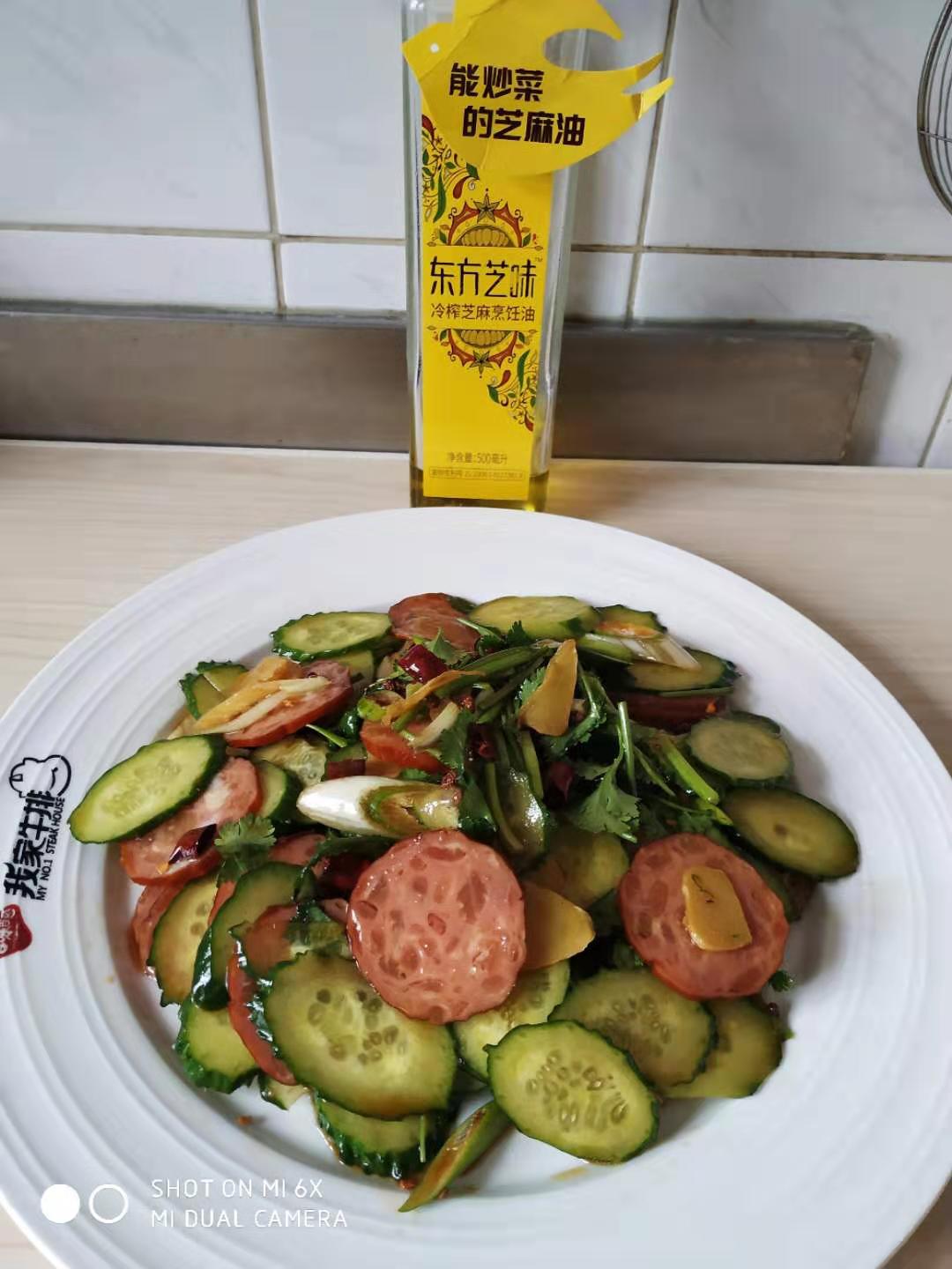 凉拌火腿肠金针菇干豆腐,凉拌火腿肠年夜饭飘香