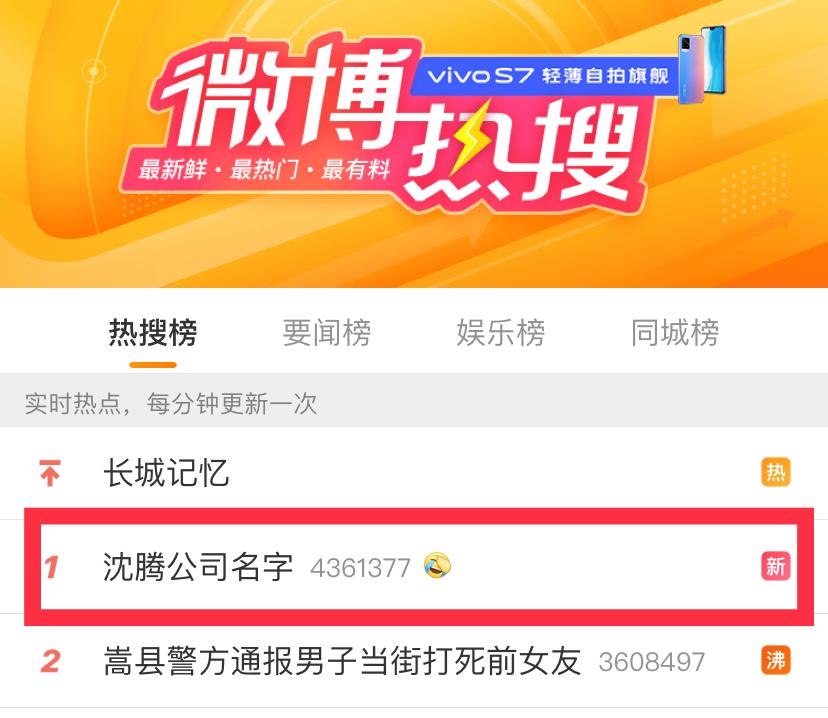 沈腾注册公司名,沈腾给海口起名